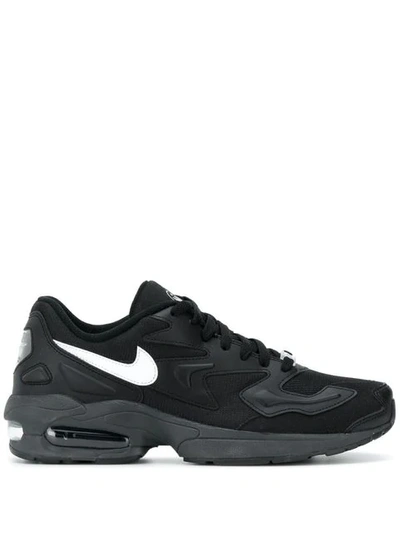 Nike Air Max 2 Light Trainers In Black