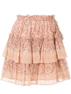 ULLA JOHNSON ROSE FLORAL SKIRT