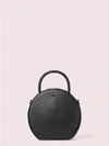 Kate Spade Andi Canteen Leather Shoulder Bag In Black