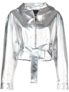 PINKO SILVER FITTED JACKET
