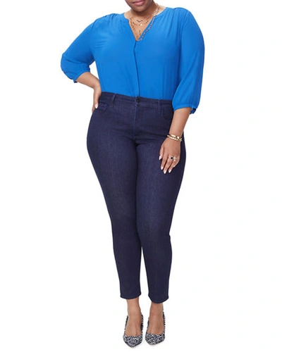 Nydj Plus Size Ami Skinny Ankle Jeans In Rinse