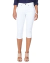 Nydj Marilyn Straight Leg Capri Jeans In Optic White