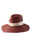 HELEN KAMINSKI WOVEN RAFFIA FEDORA,LOMA