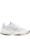ADIDAS ORIGINALS WHITE FALCON PERFORATED LEATHER SNEAKERS
