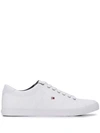 Tommy Hilfiger Low Lace-up Sneakers In White
