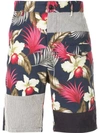 ENGINEERED GARMENTS HAWAIIAN FLORAL JAVA PRINT SHORTS