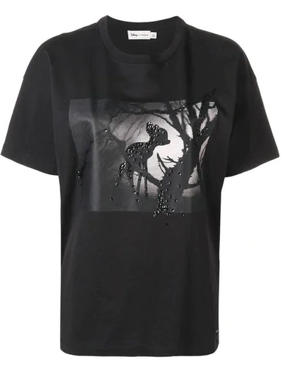 Coach Disney Bambi Print T-shirt - 黑色 In Black