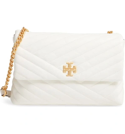 Tory Burch Kira Chevron Quilted Leather Shoulder Bag - Ivory In New Ivory