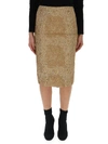 VALENTINO VALENTINO TEXTURED PENCIL SKIRT