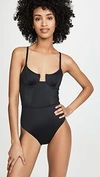 SOLID & STRIPED THE VERONICA ONE PIECE BLACK,SOLID30775