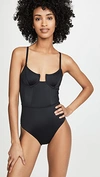 Solid & Striped Solid And Striped Black The Veronica One-piece Swimsuit In Black