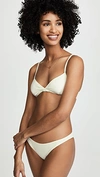 SOLID & STRIPED BRIGITTE BIKINI TOP CREAM,SOLID30781