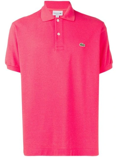 Lacoste Logo刺绣polo衫 In Pink