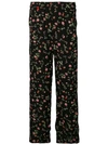 GANNI FLORAL PRINT STRAIGHT TROUSERS