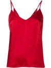 ANDREA YA'AQOV ANDREA YA'AQOV V-NECK VEST TOP - 红色