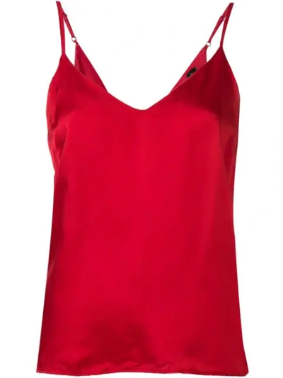 Andrea Ya'aqov V-neck Vest Top - 红色 In Red