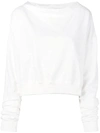 ANDREA YA'AQOV ANDREA YA'AQOV BOAT-COLLAR SWEATER - 白色