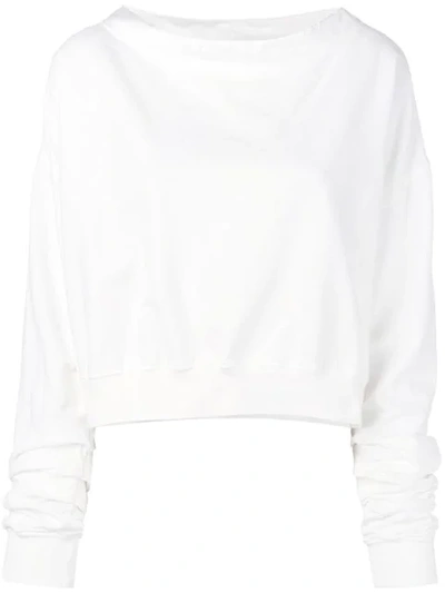 Andrea Ya'aqov Boat-collar Sweater - 白色 In White