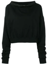 ANDREA YA'AQOV ANDREA YA'AQOV BOAT-NECK SWEATER - 黑色