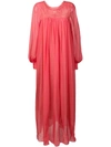 FORTE FORTE FORTE FORTE MAXI DRESS WITH SLIP - PINK