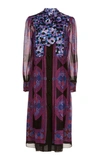 ANNA SUI BOW-EMBELLISHED ROSE MEDALLION BORDER DRESS,745187