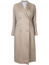GIULIVA HERITAGE COLLECTION GIULIVA HERITAGE COLLECTION LINEN TRENCH COAT - 棕色