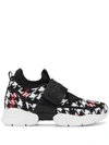 MSGM WOVEN HOUNDSTOOTH SNEAKERS