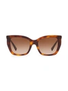 Valentino Brown Gradient Cat Eye Sunglasses Va4048 501113 53 In Gradient Brown