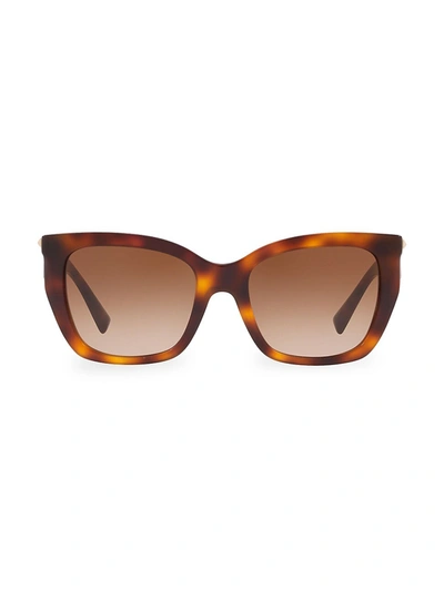 Valentino Brown Gradient Cat Eye Sunglasses Va4048 501113 53 In Gradient Brown