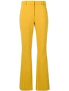 VICTORIA VICTORIA BECKHAM VICTORIA VICTORIA BECKHAM HIGH-RISE FLARED TROUSERS - 黄色