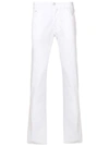 Jacob Cohen Cropped Straight Leg Trousers In White