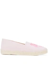 Kenzo Logo Tiger Espadrilles In Light Pink