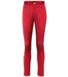 Undercover Cotton-blend High-rise Pants In Red