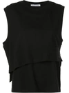 ALEXANDER WANG T TWISTED LAYERED TANK TOP