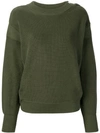 MONCLER LONG-SLEEVE KNITTED SWEATER