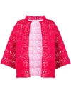 GIANLUCA CAPANNOLO FLORAL LASER CUT JACKET