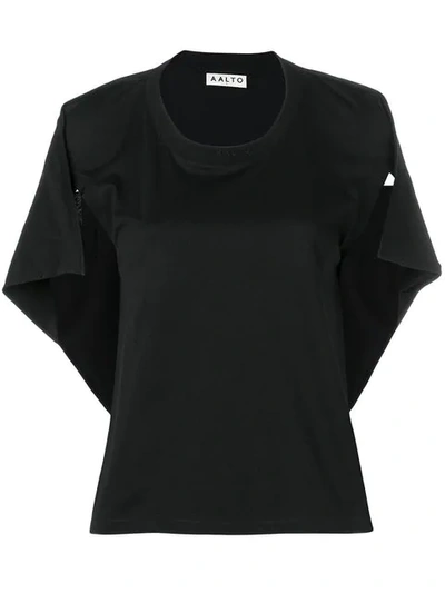 Aalto Capelet T-shirt - 黑色 In Black