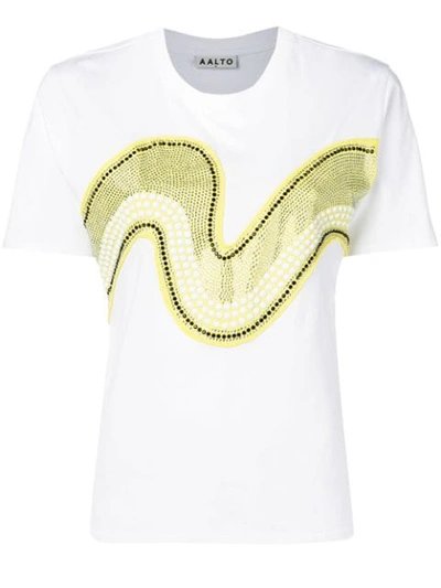 Aalto Appliquéd T-shirt - 白色 In White
