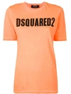 DSQUARED2 DSQUARED2 LOGO PRINT T-SHIRT - 橘色