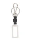 PRADA NAME TAG KEYCHAIN