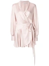 ZIMMERMANN RUFFLE TIE WAIST DRESS