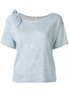 AUTUMN CASHMERE TIED SHOULDER T