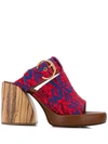 CHLOÉ TAPESTRY WAVE MULES