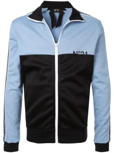 N°21 Colour Block Track Jacket In Blue