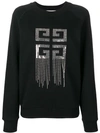 GIVENCHY GIVENCHY JERSEY SWEATER WITH LOGO EMBELLISHMENTS - 黑色