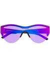 Balenciaga Ski Cat Sunglasses In Purple