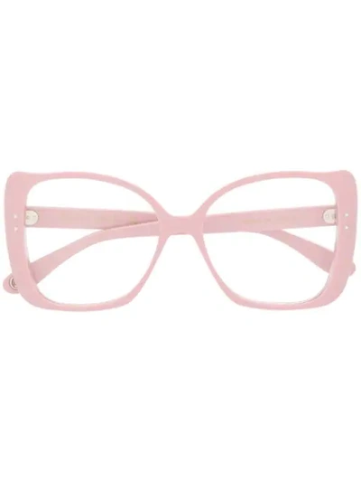 Gucci Eyewear Retro Oversized Glasses - 粉色 In Pink