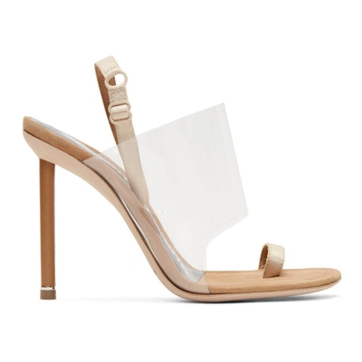 Alexander Wang Toe Strap Sandals In Nude