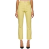 AGOLDE AGOLDE YELLOW PINCH WAIST HI RISE KICK JEANS