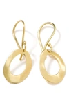 IPPOLITA CLASSICO MINI WAVY OVAL HOOP EARRINGS,GE012